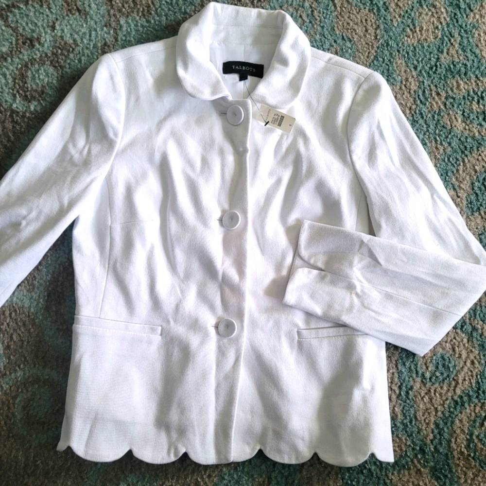 NWT Talbots White Blazer